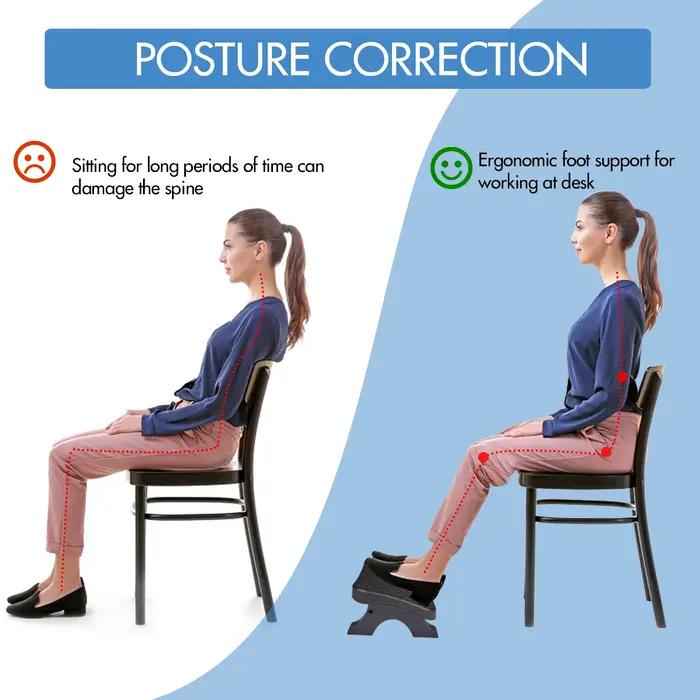 Repose-pieds ergonomique sous le bureau, rouleaux de massage, instituts d'assistance des jambes, tab