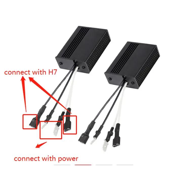Adaptateur de décodeur H7 H4 H11 H8 H9 H1 9005 HB3 9006 HB4 9012 HIR2 9007 HB5 LED Canbus sans erreu