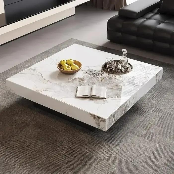Table basse minimaliste Unique de luxe design moderne Table basse nordique esthétique debout mobile
