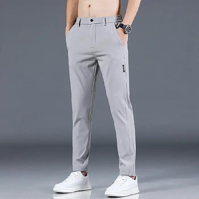Pantalon de Golf Slim Fit pour hommes, haute qualité, élastique, tendance, polyvalent, décontracté,