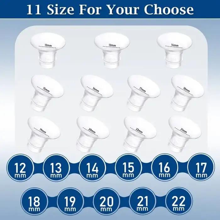 Kit de dimensionnement de bride de 11 tailles pour bride/bouclier de 24 mm de la plupart des pompes,