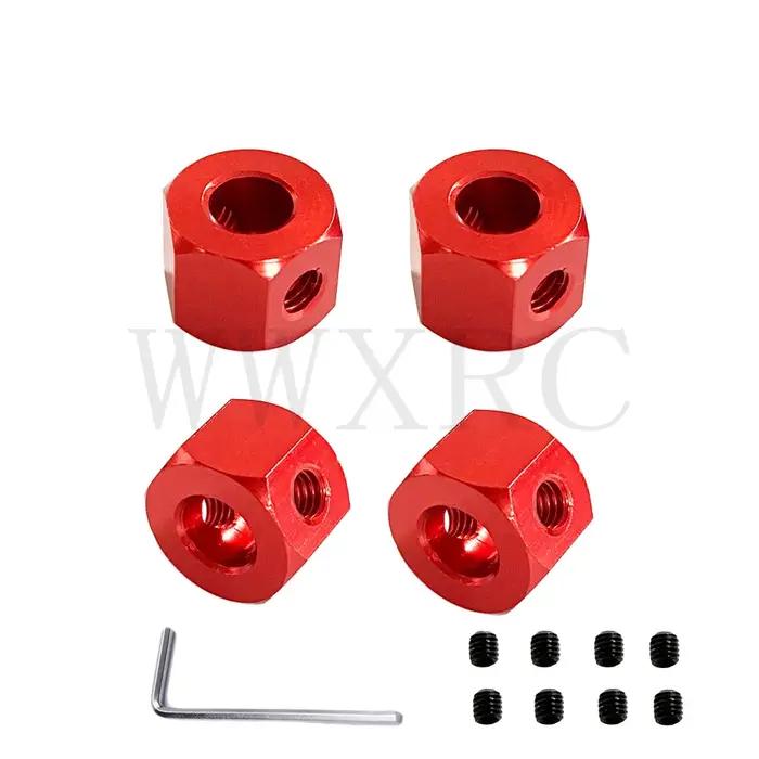 Adaptateur métallique en alliage d'aluminium, 5mm à 12mm, pour camion MN86 WPL D12 C14 C24 B14 B16 M