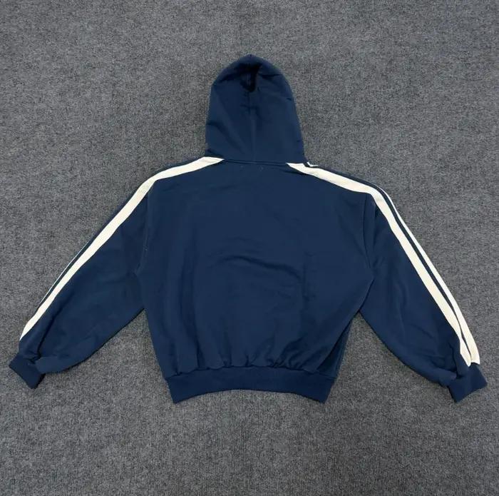 Sweat-shirt bleu tendance pour hommes et femmes, à manches longues, style Ins, hauts d'automne, vête