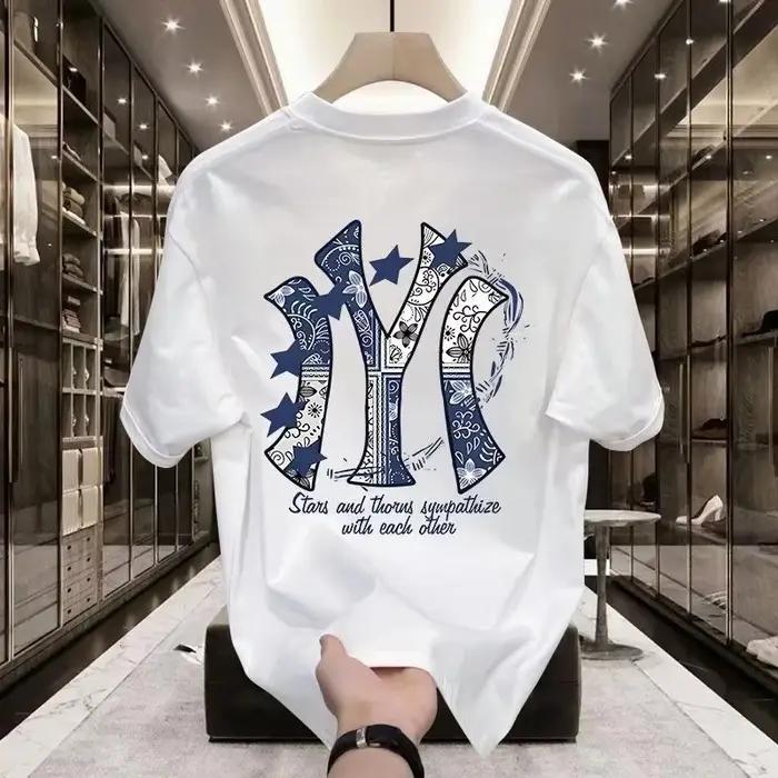 Nouveau T-shirt décontracté à manches courtes pour hommes et femmes, version été, tendance, coupe am