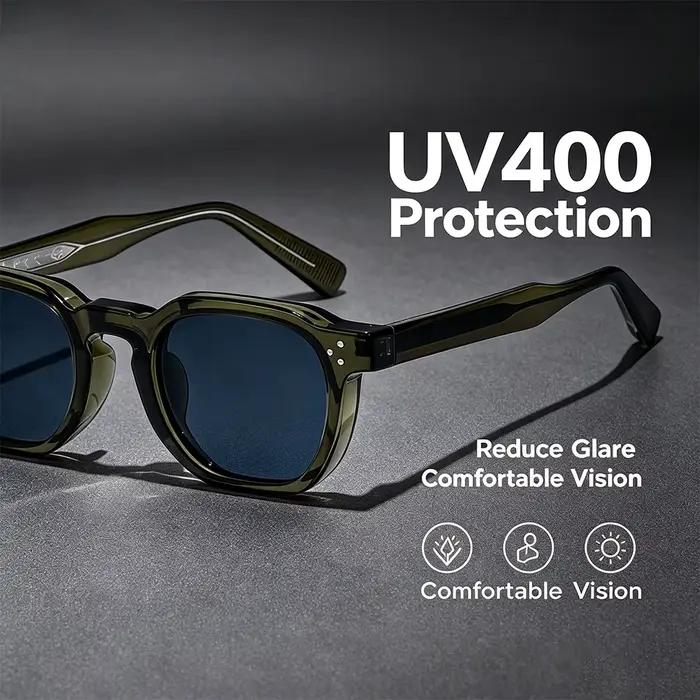Lunettes de soleil carrées rétro pour hommes et femmes
