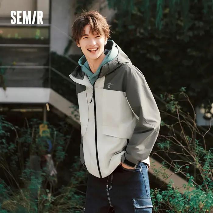 Veste Décontractée Fonctionnelle Homme Semir Printemps 2026 Imperméable Anti-taches Anti-huile Style