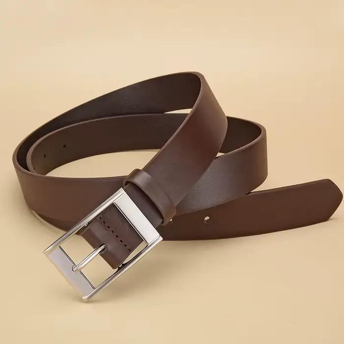 Nouvelle ceinture de luxe pour hommes ceinture en cuir PU boucle ardillon en métal de haute qualité