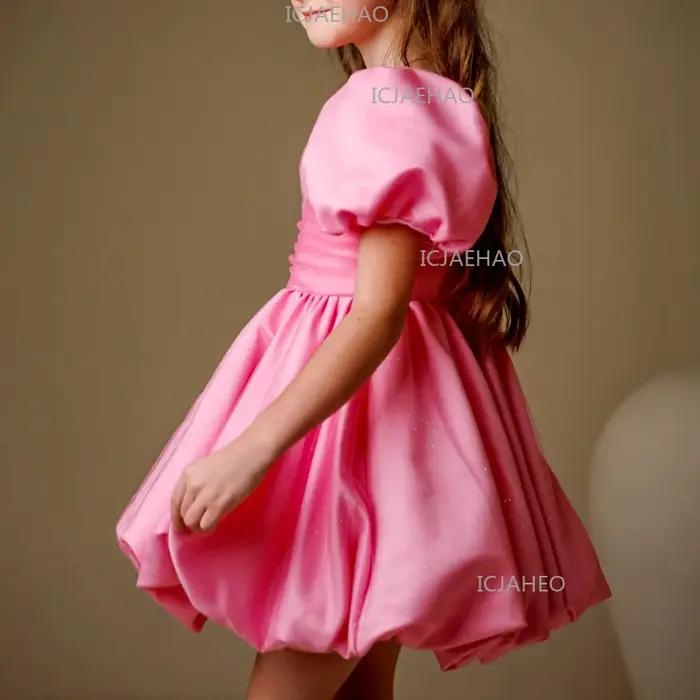 Robe de Princesse pour Enfants 2026, Robe de Cérémonie pour Fille, Robe de Demoiselle d'Honneur, Cos