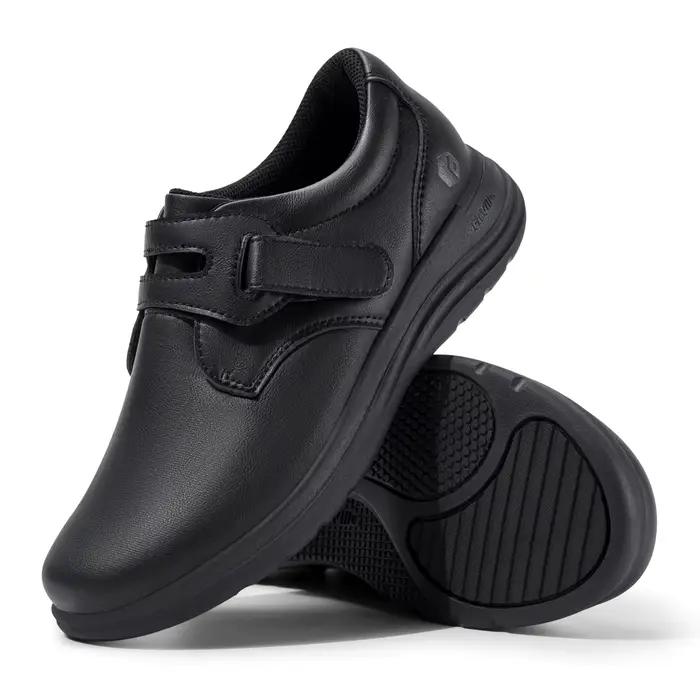 FitVille chaussures en cuir pour femmes chaussures pour diabétiques Extra larges chaussures de march