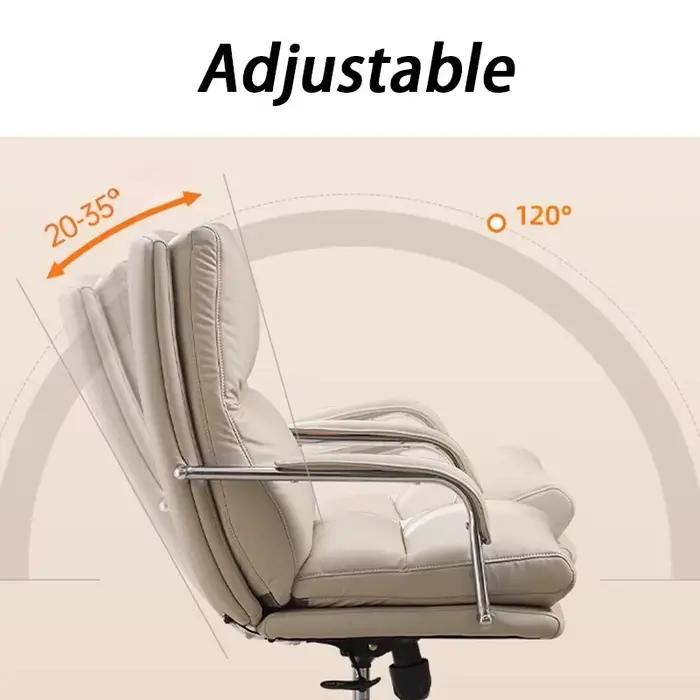 Chaise de bureau ergonomique pivotante réglable en hauteur avec roulettes pour bureau personnel ou professionnel occasions spéciales