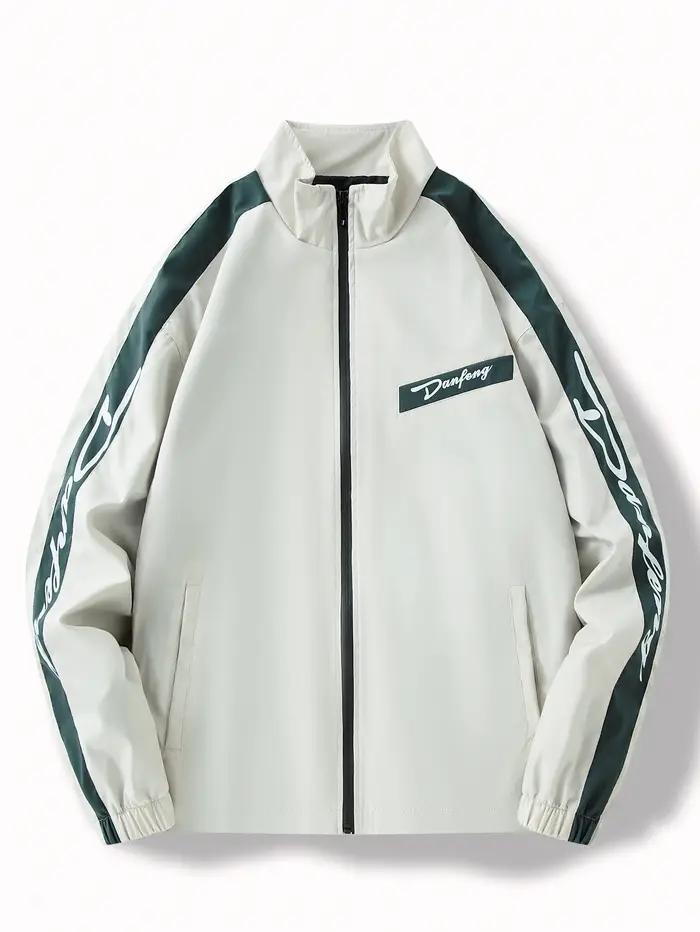 Veste légère à blocs de couleurs pour hommes, voyage décontracté, coupe-vent, résistant à l'usure, t