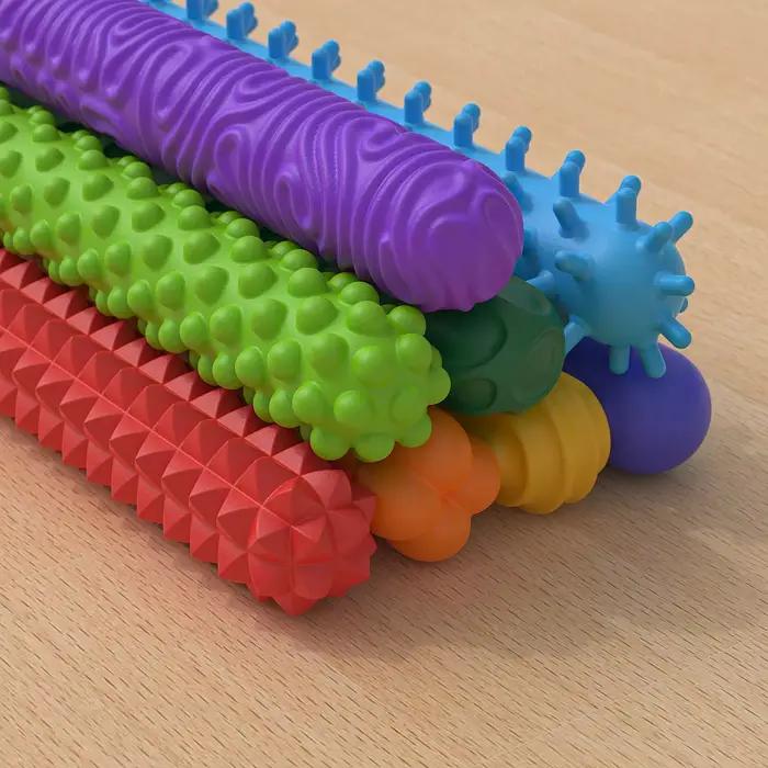 8 pièces EDC Fidget bâtons sensoriels jouets, boules d'inquiétude autisme apaisant enfant adultes so