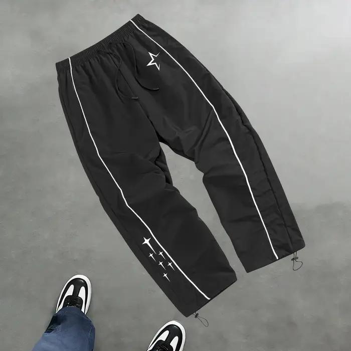 Pantalon de sport décontracté à imprimé étoiles pour hommes, pantalon d'entraînement de fitness prin