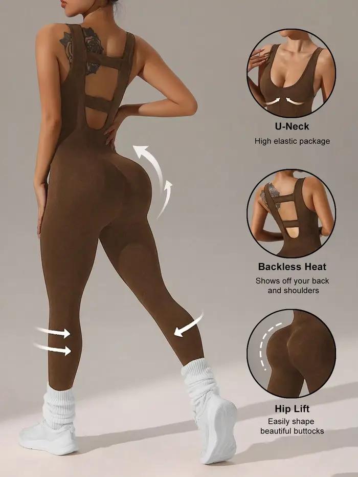 Combinaisons pantalons gilet pour femmes, 4 couleurs disponibles, design sexy gilet creux, combinais