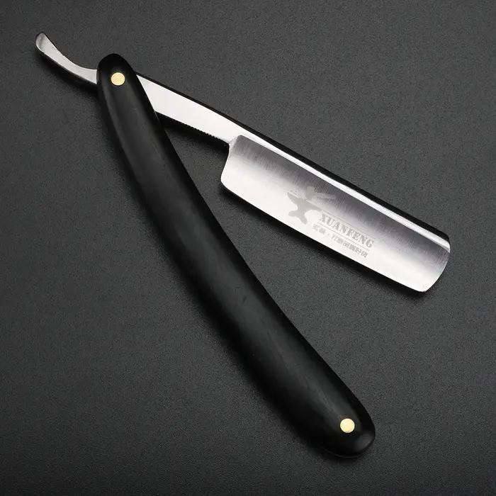 XUAN FENG rasoir pliant traditionnel acier trempé haute dureté rasoir droit pointu rasoir pour homme