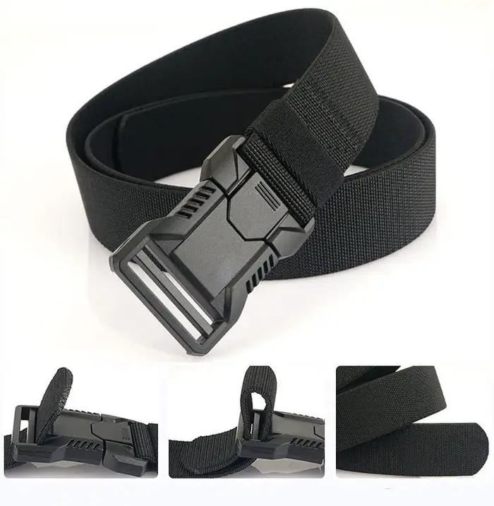 Véritable ceinture tactique à dégagement rapide, ceinture militaire d'extérieur en Nylon véritable s