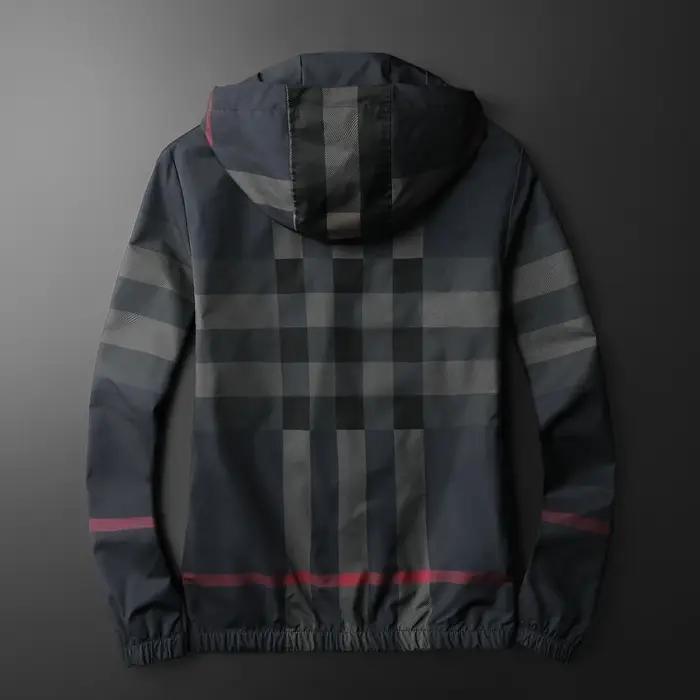 Veste rayée à la mode de style coréen, veste à capuche avec fermeture éclair de haute qualité, veste