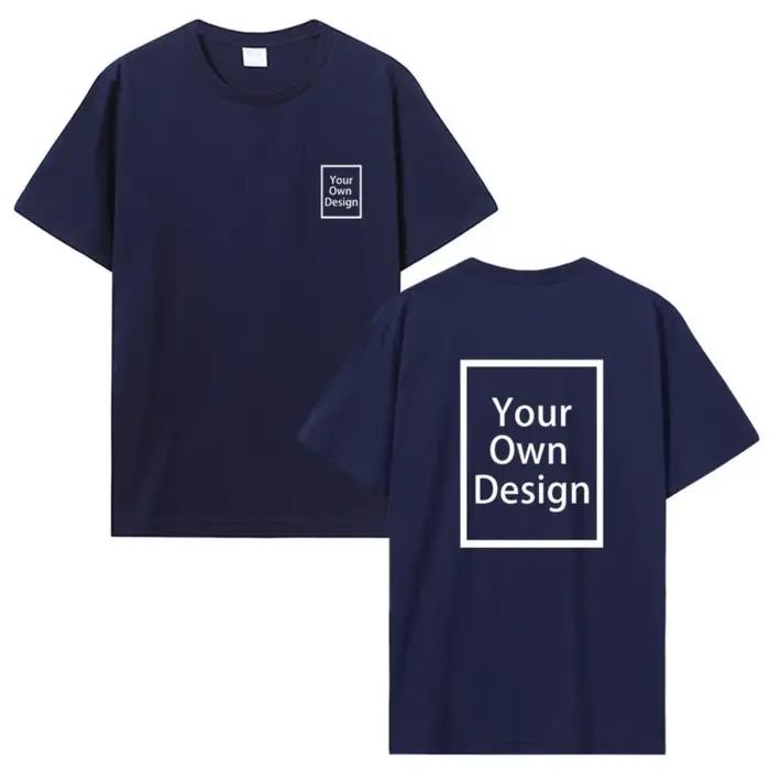 T-shirts en coton pour hommes et femmes, imprimés sur mesure, coupe ample, décontractés, personnalis