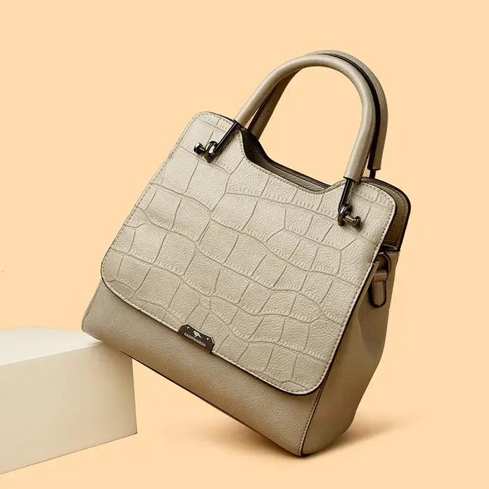 Femmes Vintage seau sac à bandoulière en cuir PU grande capacité sac à main sac à main dames mode sa