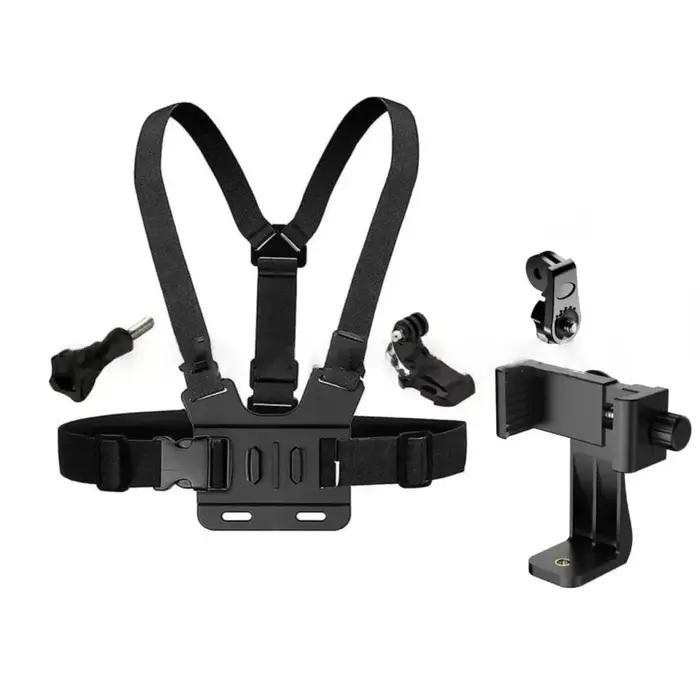 Support de pince de téléphone réglable avec sangle de poitrine pour activités sportives et randonnées en plein air capturez vos moments spéciaux