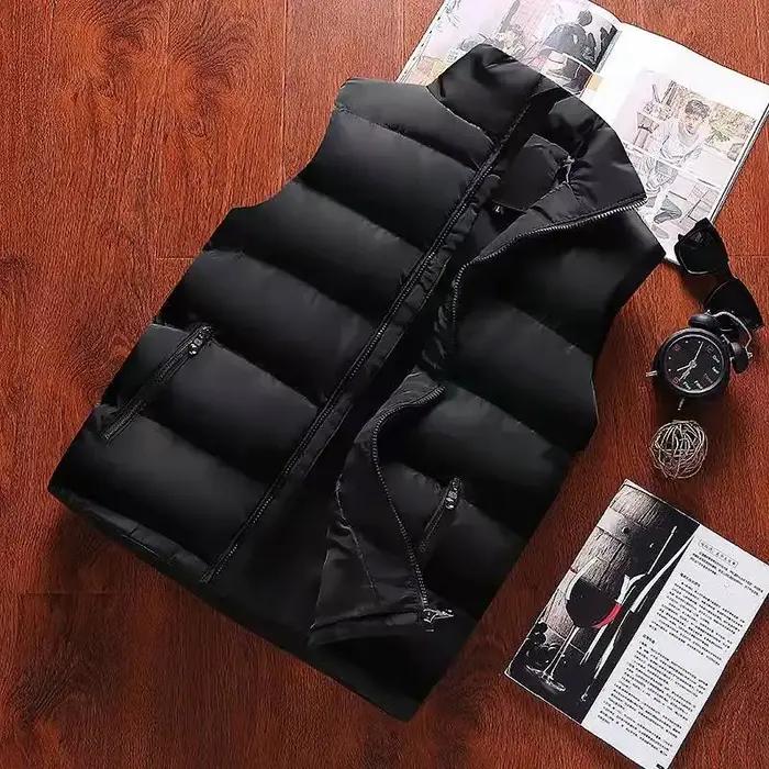 GlaJacket-Veste à col montant pour homme, manteau à fermeture éclair imperméable, gilet décontracté,