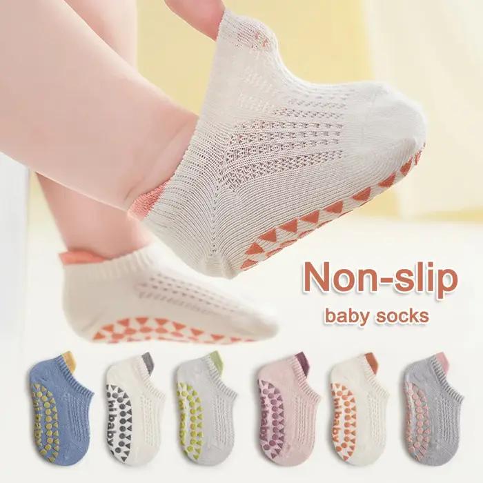 3 paires de chaussettes en coton à maille fine pour bébés, confortables, respirantes, pour enfants,