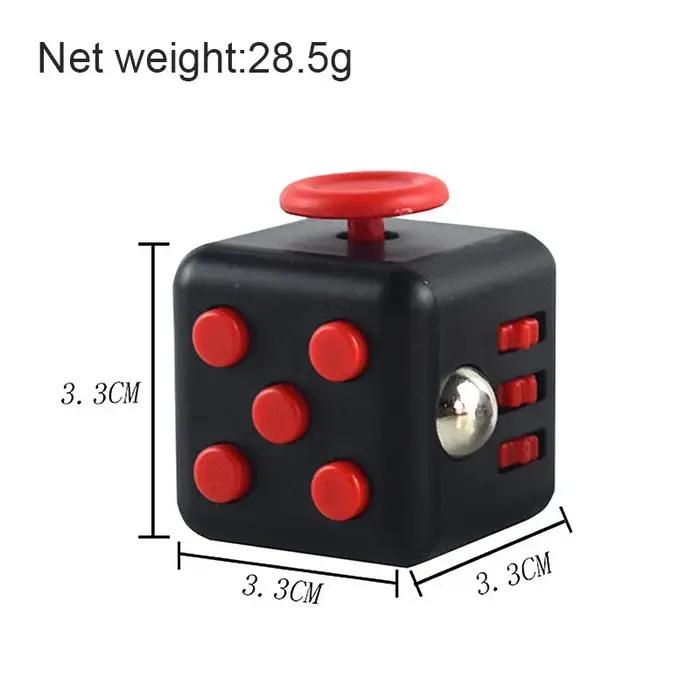 Dés de décompression Fidget de couleur unie, pour libérer le Stress, l'autisme, l'anxiété, soulager