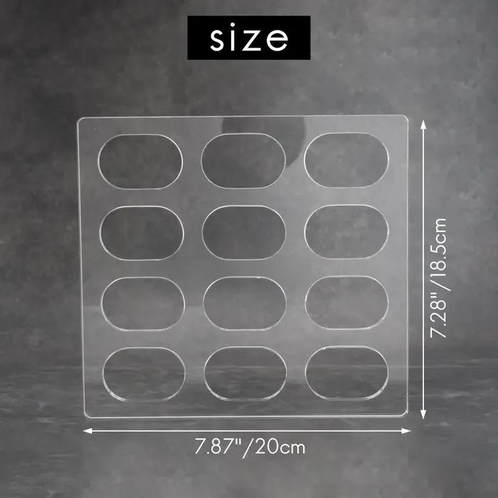 Moule à gâteau Dacquoise en polycarbonate transparent, moule à macaron Dakovaz nar, outil de décorat