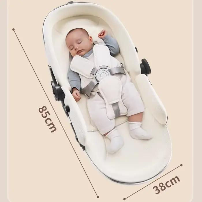 2025 nouvelle poussette jumelle haute vue poussette pliante légère pour jumeaux avec deux enfants, p