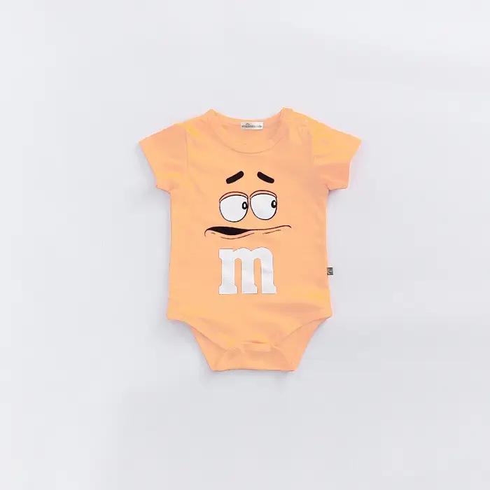 Barboteuse mignonne à manches courtes, vêtements pour nouveau-nés, couleur unie, body pour bébés gar