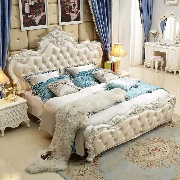 Cadres de lit avec tête de lit 150x200cm lits doubles modernes multifonctionnels tables de nuit pour enfants meubles pour chambre à coucher accessoires pour la maison occasions spéciales chambre à coucher harmonieuse