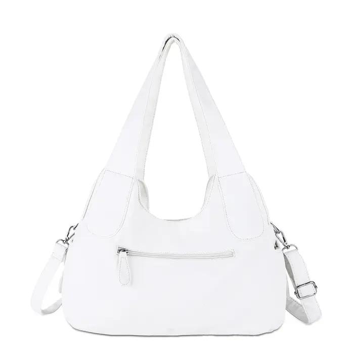 Sac à main vintage noir grande taille Angel Kiss pour femme, sac à bandoulière tendance, sacoche à p