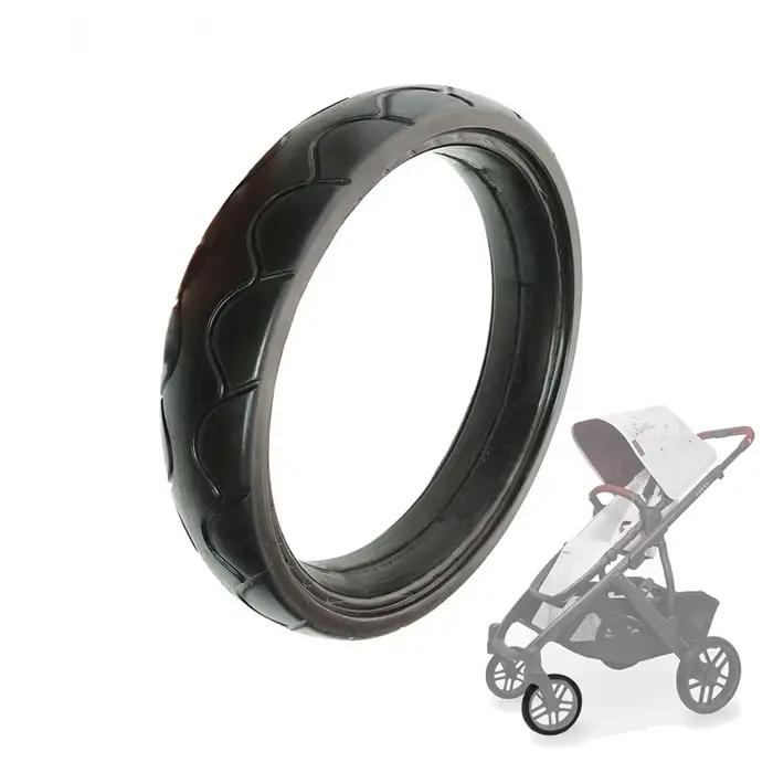 Pneu de roue avant pour poussette de la série Uppababy Vista, pneu en PU sans chambre à air, couvert