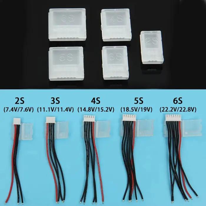10/20 pcs/lot 2S 3S 4S 5S 6S JST-XH protection de la tête équilibrée prise d'équilibre économiseurs