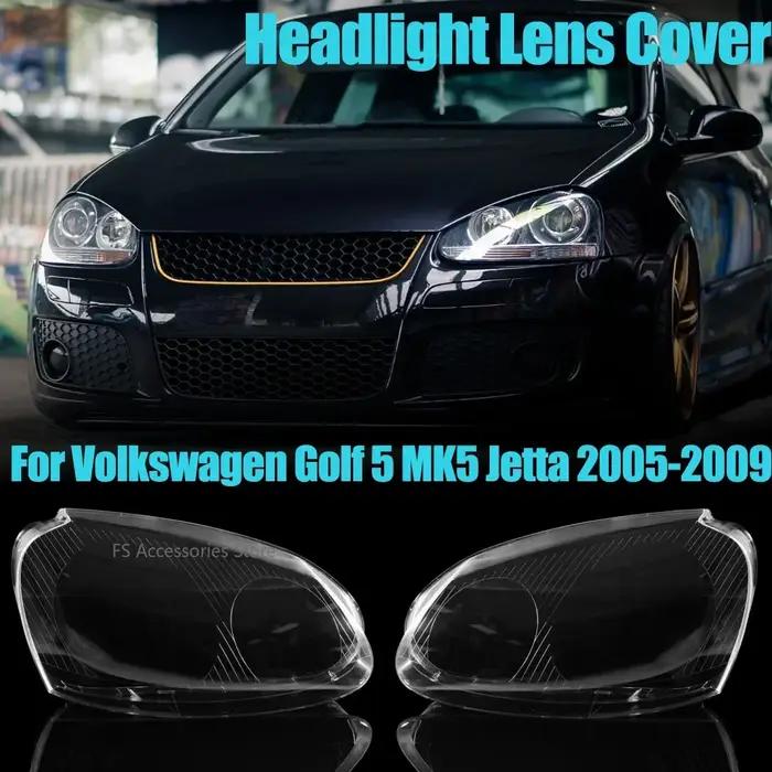 Paire de phares avant, coque d'objectif, couvercle de lampe, abat-jour Transparent pour Volkswagen G