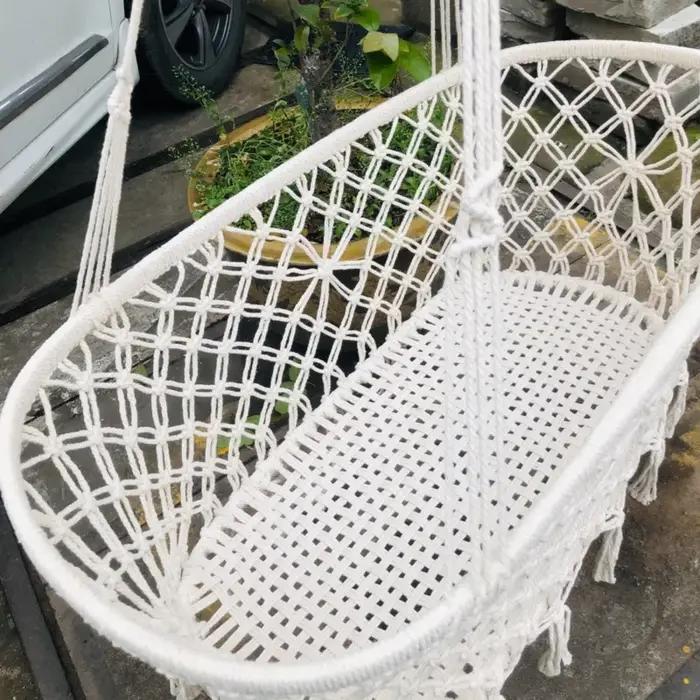 Mir suspendu tissé blanc pour bébé de 0 à 6 mois, berceau, balançoire, lit, nouveau-né