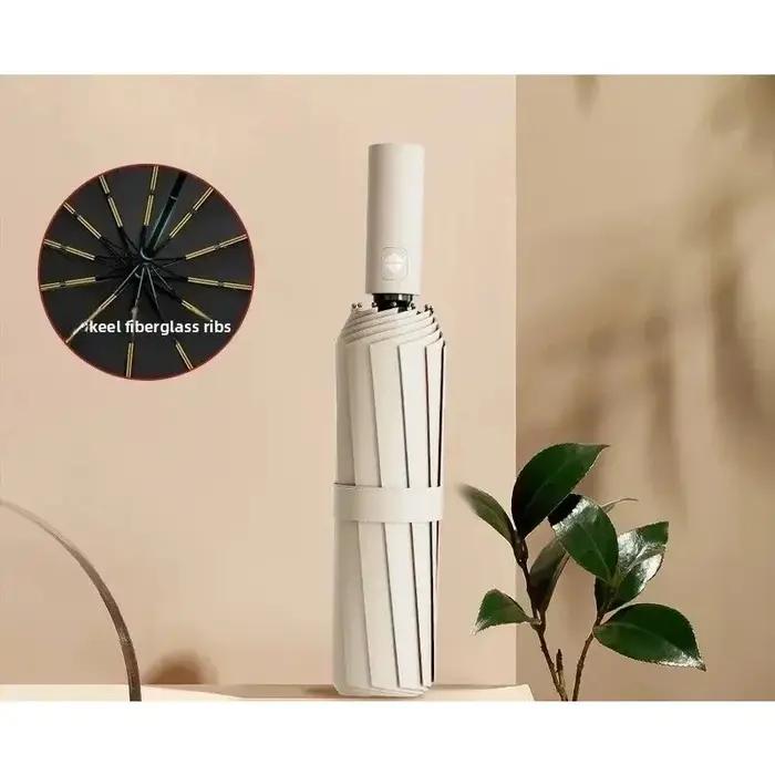 Parapluie de protection solaire et d'ombrage le plus vendu, à double nervures, pliable, pour la plui