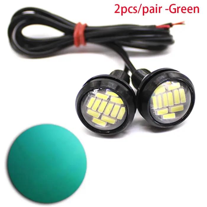 Clignotant yeux d'aigle LED 23mm 4014 12smd pour voiture, feux de signalisation pour la conduite de