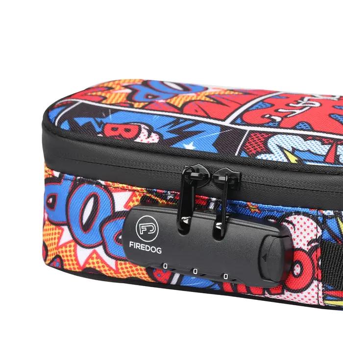 Sac anti-odeur FIREDOG avec étui de rangement d'odeur à serrure à combinaison