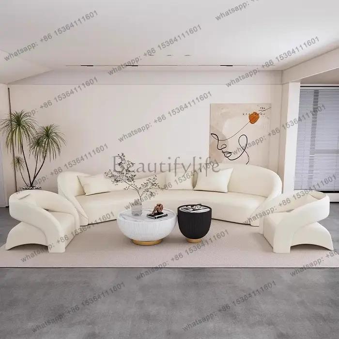 Ensemble de canapés de bureau nordiques simples, table basse moderne pour salon, combinaison pour es