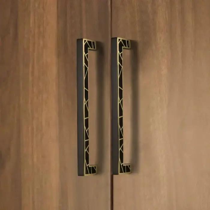 Poignée de porte en laiton rétro pour chambre armoire cuisine bouton unique style café français élégance intemporelle