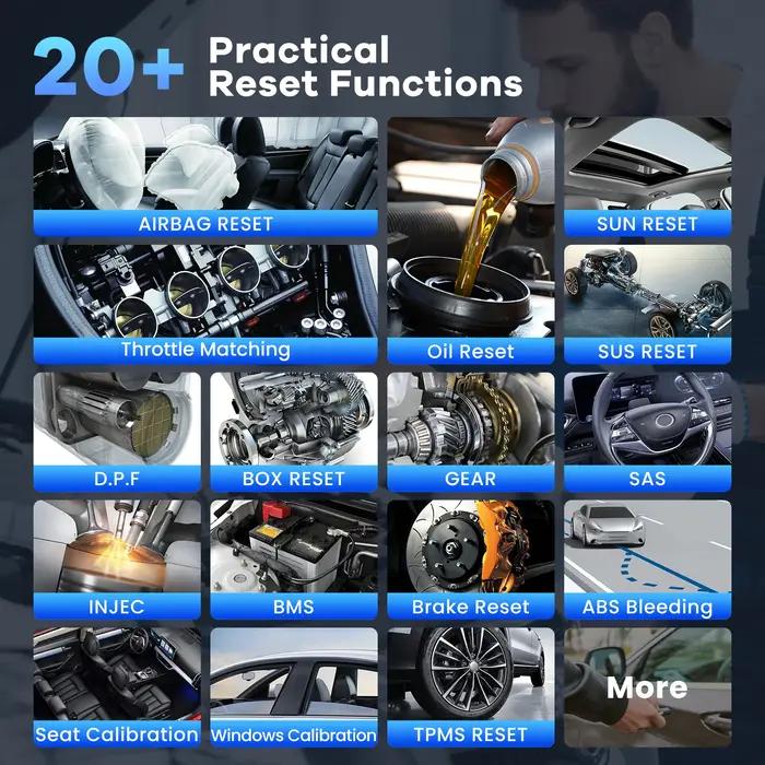 Outil de diagnostic OBD2 MUCAR 682 assisté par l'IA, diagnostic complet du système de niveau OE, 20