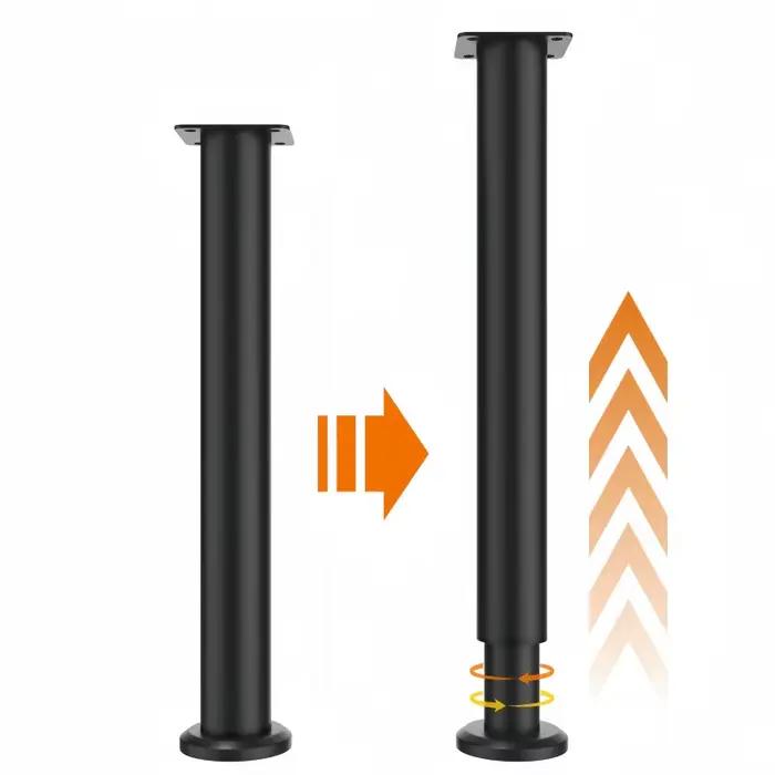 2 pièces peuvent augmenter la hauteur des pieds de table extensibles de meubles, support des pieds d