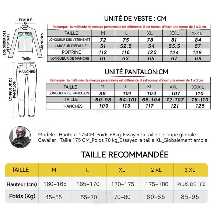 SULAITE moto imperméable costume hommes en plein air