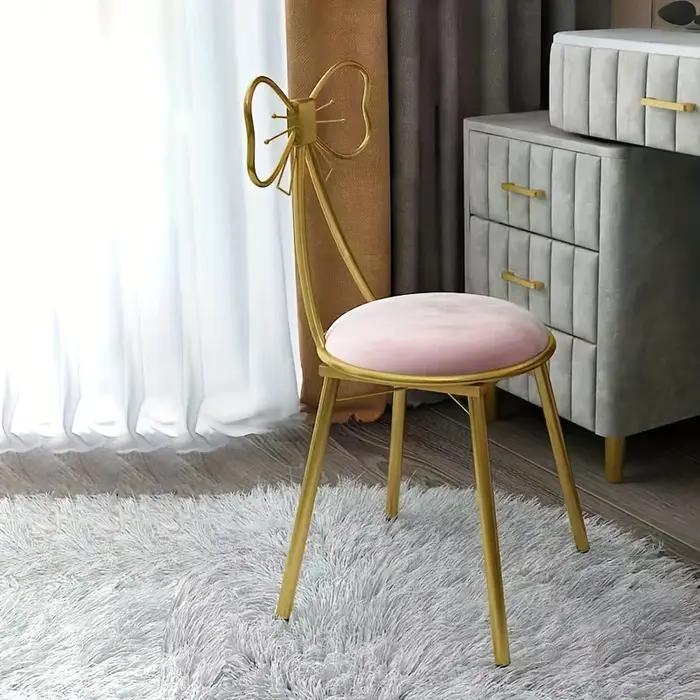 Tabouret de maquillage, tabouret de maquillage, moderne et simple, avec bretelles, coussin de siège,
