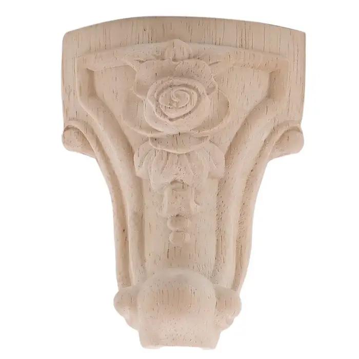 1/4/8 pièces Style européen en bois massif sculpté meubles pieds meuble TV siège pieds Vintage décor