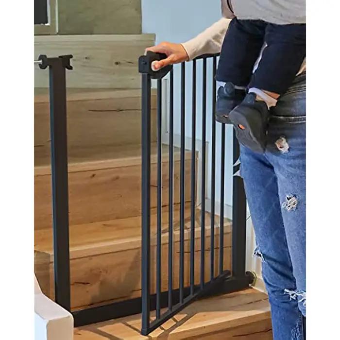 Ubravoo Porte Bébé pour porte et escalier - Sécurité triple verrouillage automatique 100 cm