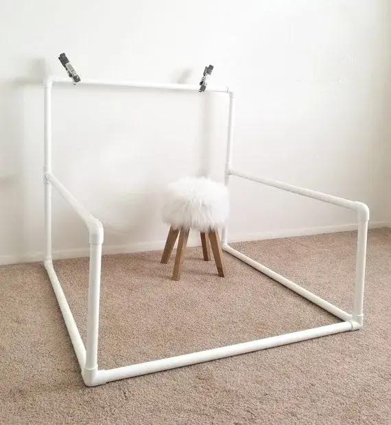 Toile de fond de photographie de nouveau-né posant un support en PVC, poseur de voyage portable, por