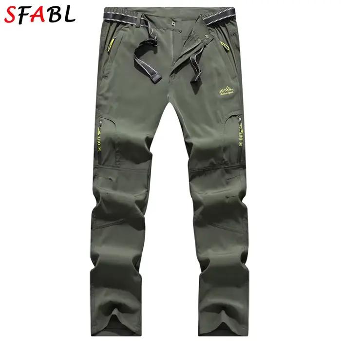 SFABL L-5XL D'été À vaccage Rapide Pantalon Hommes commandé Imperméable DulPants