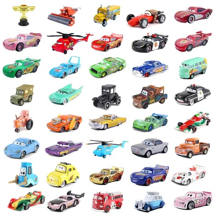 Disney Pixar Cars Voiture 2 3 mini Mater Shérif Lizzie Guido Luigi Lightning McQueen Alliage Métal M